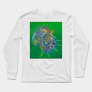 Green Pelican Long Sleeve T-Shirt